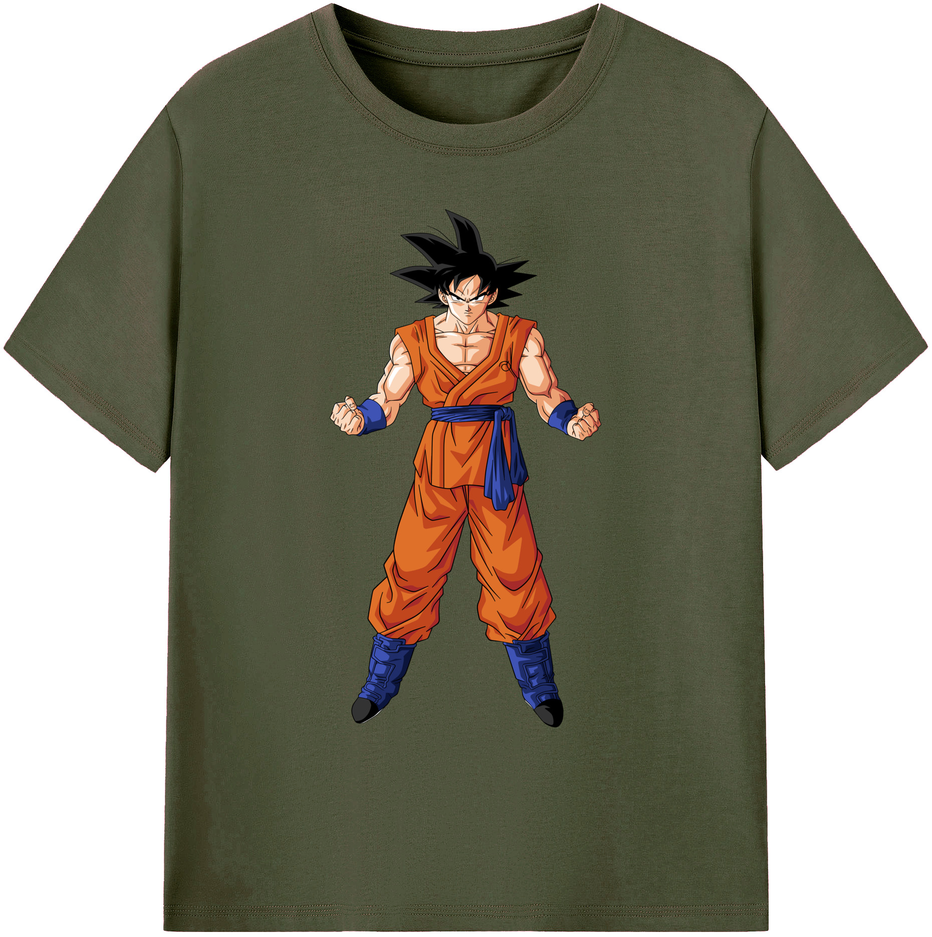 （画像用） ドラゴンボール 孫悟空（そん ごくう）Son Goku カカロット DRAGON BALL Kakarotto 綿100％ メンズ半袖Tシャツ｜肌触りやわらか＆通気性